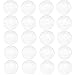 ZHU YU CHUN 20 Pcs Round Transparent Glass Cabochons, Clear Glass Dome Cabochon For Photo Pendant Craft Jewelry Making (40mm/1.5 inch)