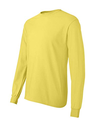 Hanes Men's ComfortSoft Long Sleeve T-Shirt,Yellow,Medium