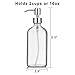 2-Pack Soap Hand Dispenser Glass Bottles Stainless Steel Pumps (16-Oz) Great for Essential Oils, Lotions, Liquid Soaps - Clear Boston Round