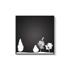Framed Canvas Wall Art for Living Room, Bedroom Abstract Trees Canvas Prints for Home Decoration Ready to Hang - 16x16 inches