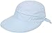 Simplicity Women's Sun Hats Sun Visor Hats Women Large Brim Summer UV Protection Beach Cap Womens Visor Ponytail Hat Blue