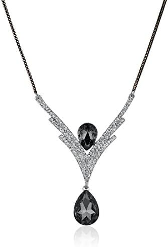 KARASU Fashion Jesus Christ Cross Necklace Gold Plated for Men or Women (X1603006-Abstract_Jesus_White_Gold_Plated)