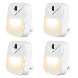 4 Pack Night Light Warm Light Automated On & Off