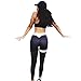 Oksale Womens Workout Sportswear Skinny Women Yoga Pants Fitness Gym Leggings (M, Black)