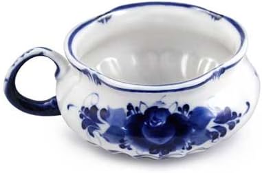 Tenderness Teacup. Blue and White Porcelain. Gzhel