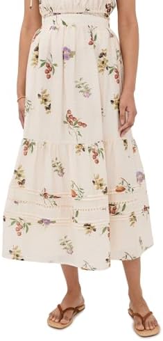 en saison alani midi dress En Saison Women's Alani Midi Dress, White Blue, XS at Amazon Women's Clothing store