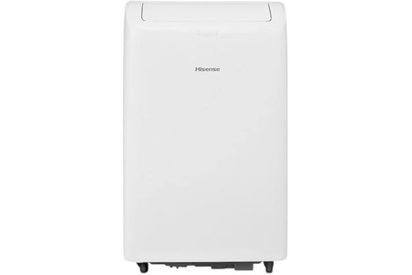 Hisense 8,000 BTU DOE/SACC (10,000 ASHRAE) Portable Air Conditioner Dual Hose & Inverter, 350 Sq Ft, Wi-Fi, ConnectLife App Google & Alexa, 3 operating modes, Noise 42 dB HAP0825TWD (Renewed)