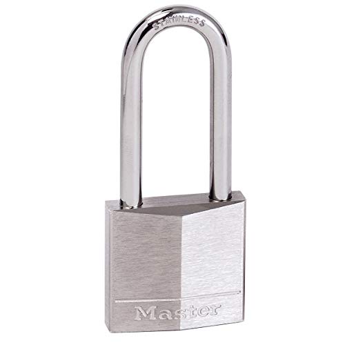 Master Lock 640EURDLH Lucchetto Marino a Chiave e Lunghezza Archetto, Grigio, 9.5 x 4 x 1.3 cm