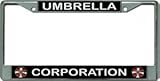 Umbrella Corporation Chrome License Plate Frame