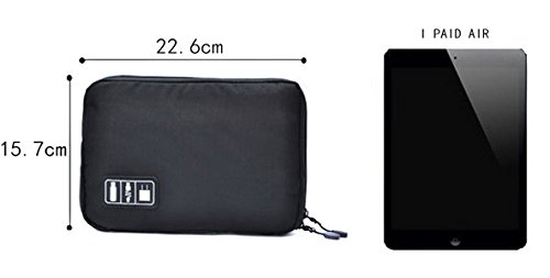 EasyHui Electronics Storage Case Bag Small Universal Travel Cables Organizer Bag Electronics Accessories Bag Purse for USB Phone Charger and Hard Disk