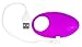 IntiMate Silicone Pleasure Ring - Vibrating Cock Ring - Waterproof USB Rechargeable Penis Ring Vibrator - Sex Toy for Couples - 1 Year Warranty -For Him and Her - Medical Grade Silicone (Purple)