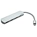 VIJET Type-C Multi-Port Slim Aluminum Hub Adapter with USB-C Charging Port, 4K HDMI Video Output and 2 USB 3.0 Ports for MacBook Pro, MacBook, Google Chromebook and more. Case as a gift