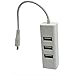 LoveRPi MicroUSB to USB 4 Port OTG Hub for Raspberry Pi Zero (MicroUSB to 4 USB 2.0, White)