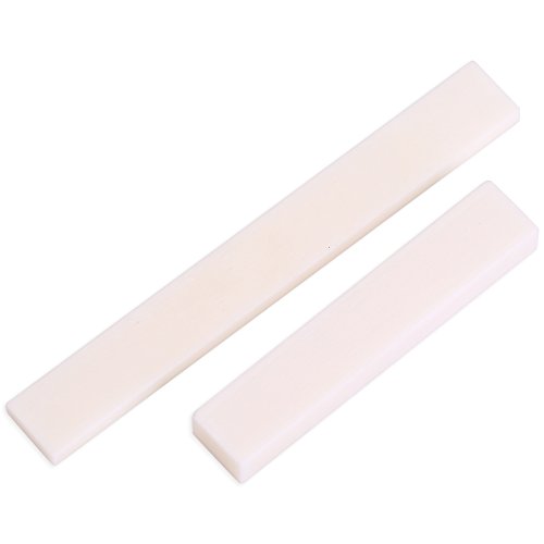 Guitar Saddle Nut, Replacement Parts Bone Saddle Nut Slotted Set