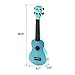 yosager 21 Inch Wooden Ukulele Toy for Kids Musical Instrument Musical Toys (Blue)