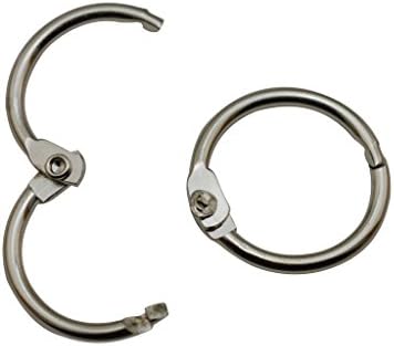 0.65" Inside Diameter Book Rings Pack of 30