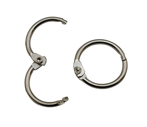 0.65" Inside Diameter Book Rings Pack of 30