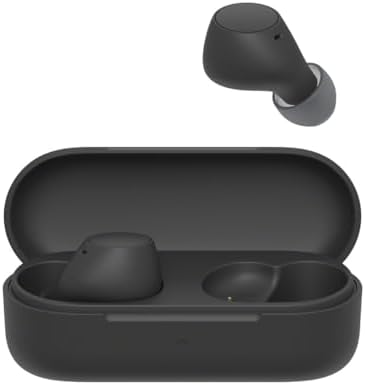 WF-C510 Auriculares Inalámbricos pequeños, Ligeros, con conexión multipunto, Modo Sonido Ambiente, Resistencia al Agua IPX4, Spotify Tap, Carga rápida, 22 Horas de batería, iOS y Android - Negro