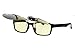 Jaky Retro Polarized Lens Glasses Clip on Flip up High Grade Silicone Clip Classic AVIATOR Reflective UV400 UV Protection Mens&Womens Sunglasses For Driving Fishing Running Cycling(Grey)
