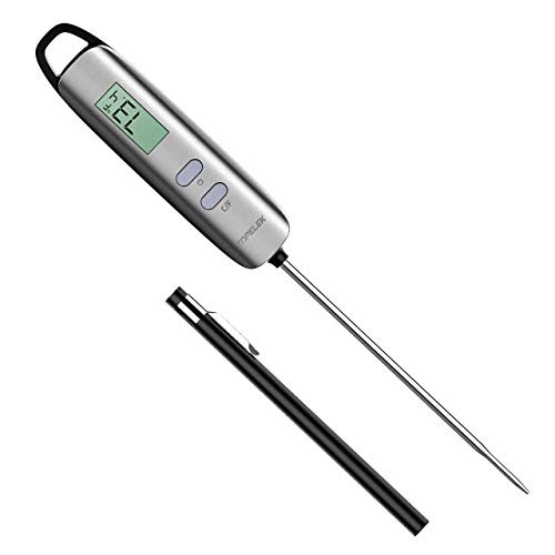 Meat Thermometer, TOPELEK Digital Cooking Thermometer With Super Long Probe, Instant Read Food Thermometer For Kitchen, Grill, BBQ, Food, Steak, Turkey, Candy, Milk, Bath Water