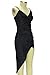Sarin Mathews Women's Sleeveless Bodycon Deep V Neck Velvet Bandage Midi Dress