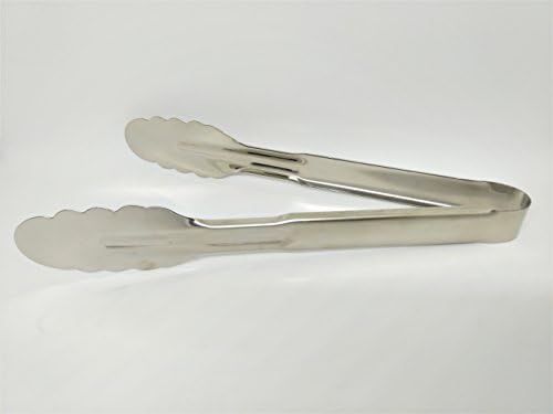 Tong Stainless steel Kitchen Food Salad Tong thick durable material 10" 1pcs
