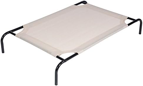 Derstadt Elevated Pet Bed Dog Cat Outdoor Indoor Camping Raised Cot Hammock New, (185gsm HDPE, Steel Frame,UV resistance,Large,nutmeg)