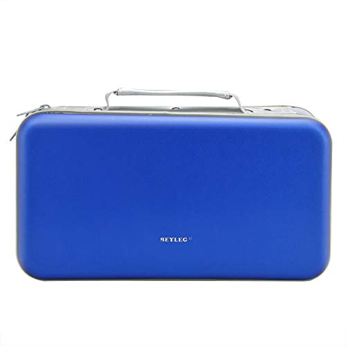 CD DVD Wallet, Wismart 96 Capacity Heavy Duty Sturdy DVD Storage Hard Shell CD Disk Holder DVD Case VCD Wallets Blu-ray Media Case Storage Holder Organizer Wallet,96 Capacity (Blue) - Thumbnail 3