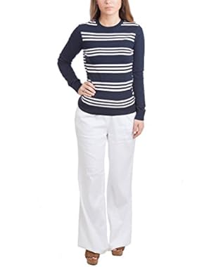 Theory Tommie Striped Sweater, Birkshire Blue/White, Small
