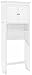 Crosley Furniture Lydia Over The Toilet Storage Cabinet and Bathroom Organizer with Hooks and Shelves, White