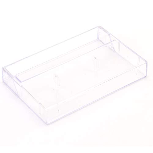 Fasmov 30 Pack Clear Plastic Cassette Tape Cases Audio Cassette Storage