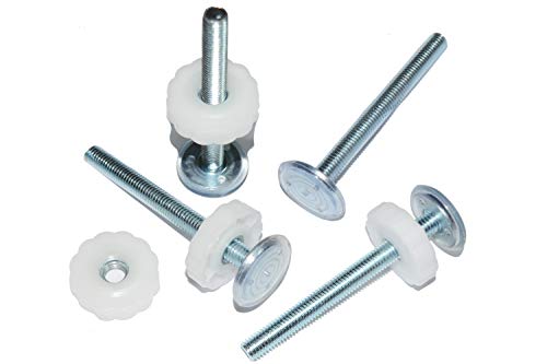 4 Pack Pressure Gates Threaded Spindle Rods M8 (8 mm),Baby Gates Accessory Screw Bolts Kit Fit for Baby and Pet Safety Gates Pressure Mounted Gates Guard,for All Pressure Mounted Walk Thru Gates