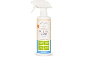 Oxyfresh Premium Crate & Cage Cleaner – Professional Dog Crate & Small Animal & Bird Cage Odor Eliminator – Quickly Cleans, Removes Poop & Deodorizes Pet Odors – Safe & Bleach Free