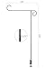 Toland Home Garden Deck Railing Mounted Garden Flag Stand - Garden Flag Accessory 430107