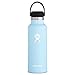 Hydro Flask Standard Mouth Water Bottle, Flex Cap - 18 oz, Frost