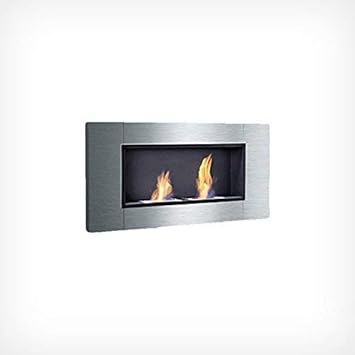 DRULINE Bio Ethanol Wandkamin Cheminée Gel Kamin Gelkamin Fireplace