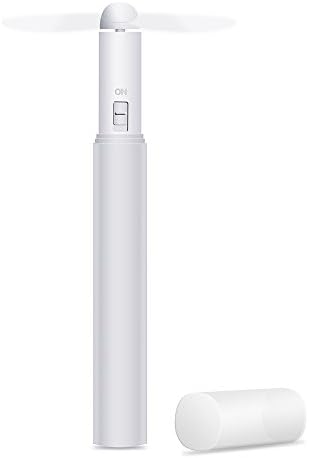 Portable Fan, Mini Pocket Fan, Fashionable Fan, Battery Powered ( White )