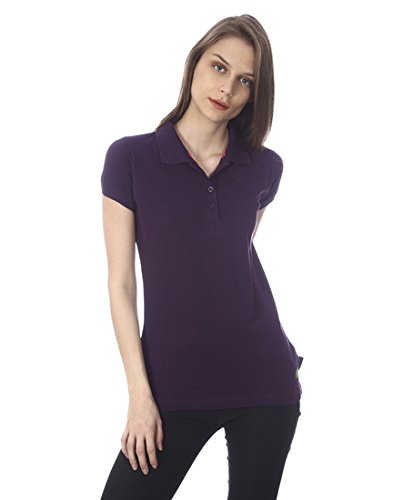 goldstroms women's polo/collar t-shirts/top/tee with button