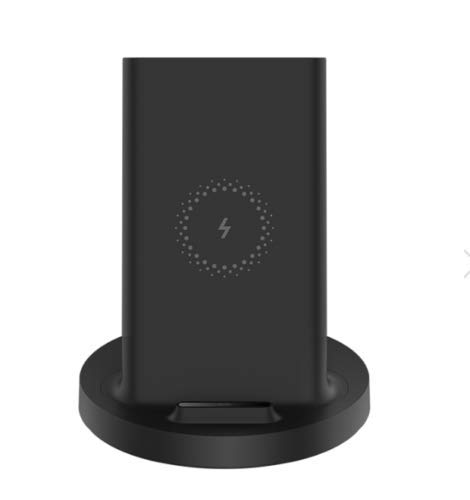 Cargador inalámbrico vertical Xiaomi 20 W Max con carga flash Qi compatible con múltiples soportes de seguridad horizontal para Mi 9 (20W) MIX 2S