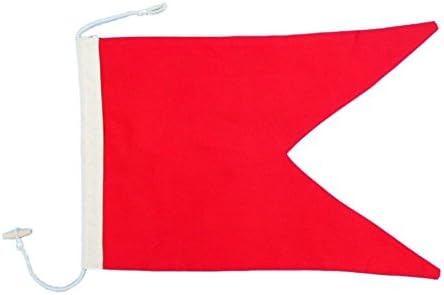 "B" Letter B Cloth Nautical Alphabet Flag Decoration 20" - Nautical Decor Signal Flag "Bravo" by Ships Chandlery (Letter B) SC-CNF20-B