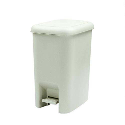 Trash Cans Pedal Rectangular Kitchen Dustbins Cabinets Large Plastic Trash Cans (Size : 21l)