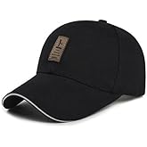 EVD-X Sports Cap for Outdoor Activities and Sports in General Sun Hat Cap Men and Women Baseball Fishing Golf Hiking 4x4 (H-B-Black + White)