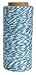 Just Artifacts ECO Bakers Twine 240-Yards 4Ply Striped Cornflower - Decorative Bakers Twine for DIY Crafts and Gift Wrapping