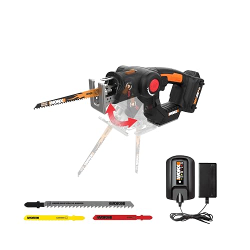 WORX WX550L 20V Power Share Axis Cordless Reciprocating & Jig Saw