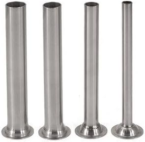 Stainless Steel Stuffing Tubes for 15/20/25/30 lb. Sausage Stuffers, Set of 4