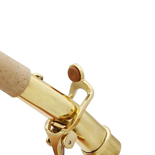 image for Baosity 1 Set Bb Soprano Sax Neck+Cleaning Cloth+Cork Grease for Wind 