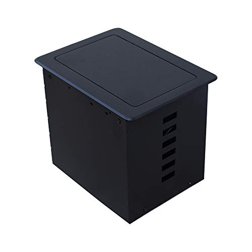 Pop Up Outlet Date Center with CAT6 Power HDMI VGA USB and Video for Meeting Room or Conference Desktop