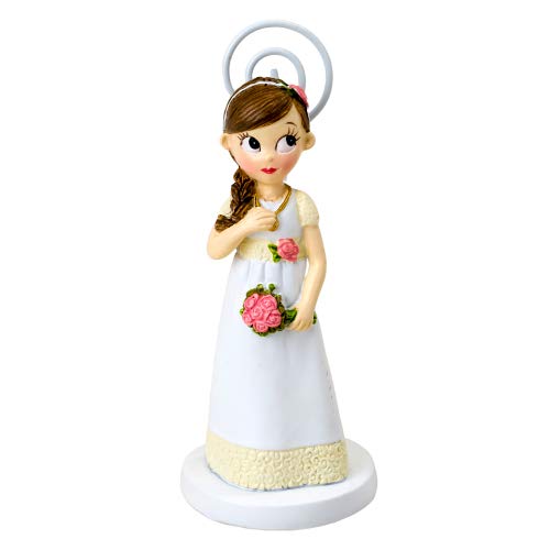 Mopec Z969 Girl's Romantic Communion Photo Frame, 11 cm, Pack of 6, Polyresin, Multicolour