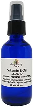 30% OFF! LIMITED TIME Winter SALE - Organic Vitamin E Oil 15,000 IU Certified Organic Natural Super Blend for Anti-aging and Dry Skin 2 oz / 60 mL Bottle with Pump - Gaia Body Care