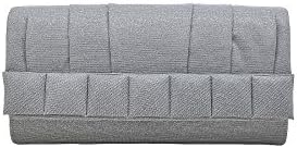 Sparkle Jacquard Faceted Panel Clutch